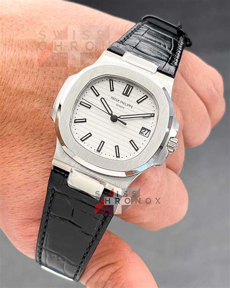 patek philippe nautilus 3900 1a|Patek Philippe Nautilus leather strap.